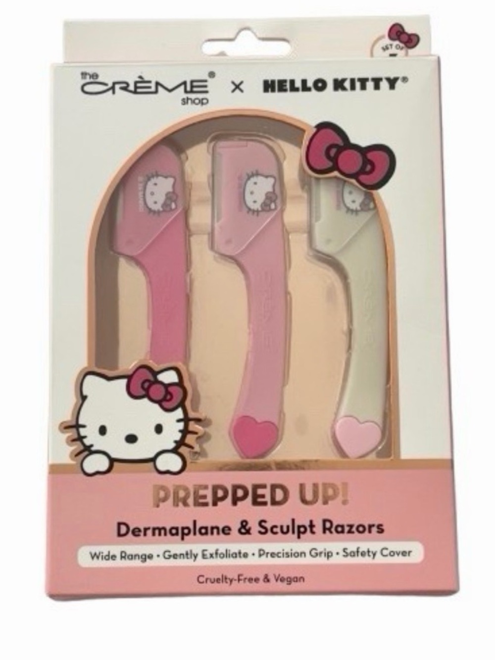 The Crème Shop - Hello Kitty - Dermaplane & Sculpt Razors - Set of 3